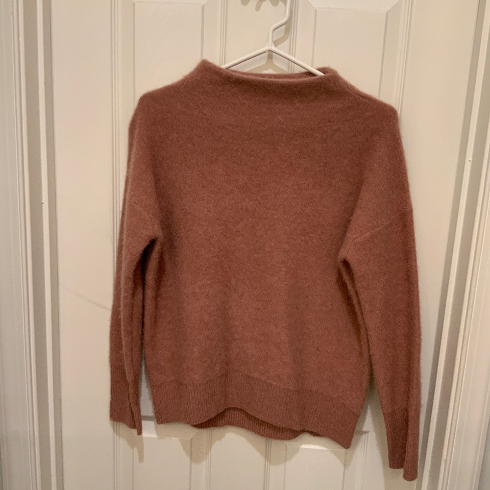LAST CALL - Vince Cashmere Funnel Neck Pullover